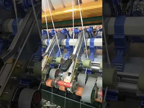 High performance E-drafting Spandex core-span yarn device ( Laycra device)