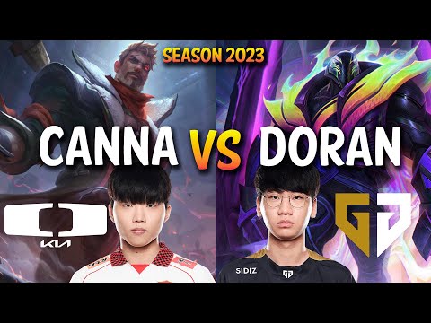 DK Canna vs GEN Doran - Canna JAYCE vs K'SANTE Top - KR Ranked