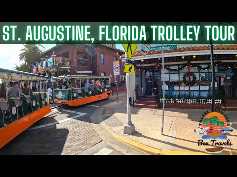 St. Augustine Florida Old Town Trolley Tour 🌴4K