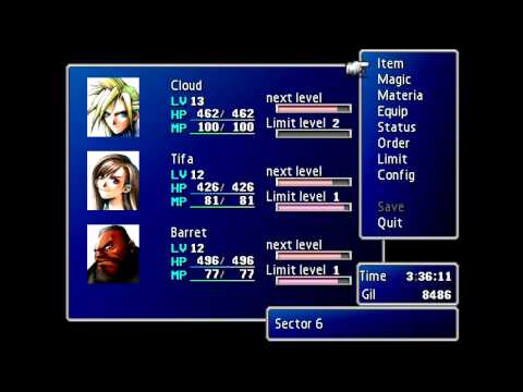 Leveling up Limit Breaks in Final Fantasy 7