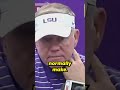 Brian Kelly is FRUSTRATED with himself after being upset? #shorts #lsu