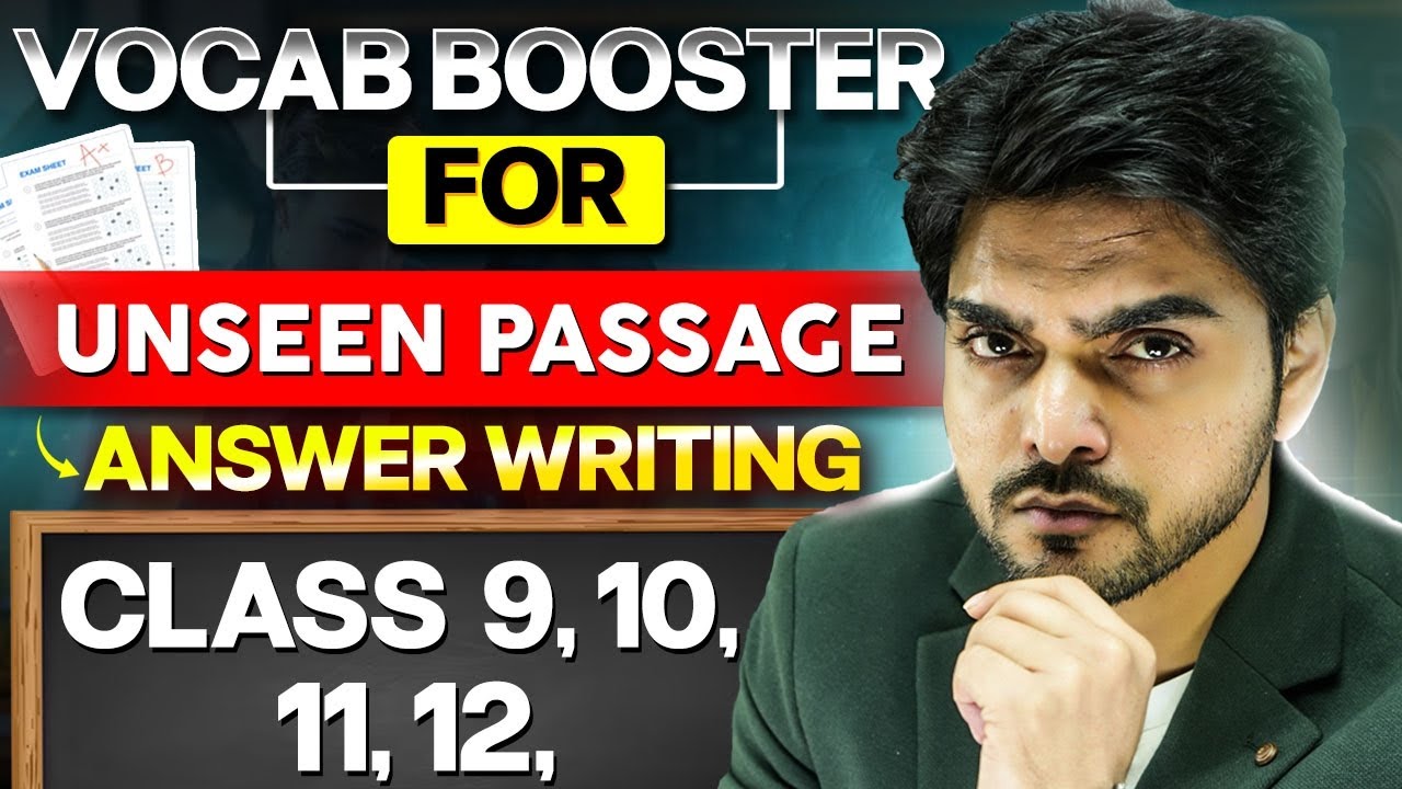 🔴ENGLISH MAHA LIVE 2026 |  CLASS 10TH/12TH/9TH/11TH |VOCAB BOOSTER FOR UNSEEN PASSAGE/ANSWER WRITING