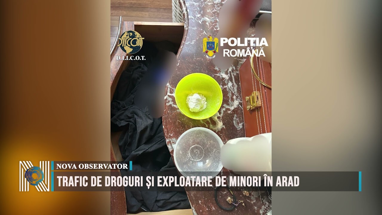 Trafic de droguri și exploatare de minori în Arad