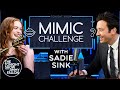Mimic Challenge With Sadie Sink The Tonight Show Starring Jimmy Fallon