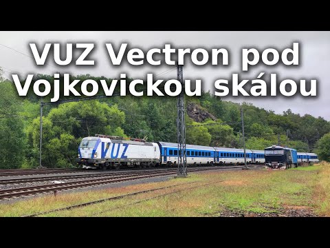 Vláčkaři jsou u toho | VUZ Vectron 193.902 na R 608 pod Vojkovickou skálou! (2. 8. 2023)
