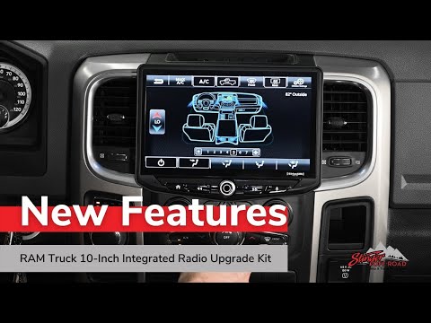 NEW FEATURES: 2013-2018 RAM Integrated Radio Replacement Kit | 10" Touchscreen w/ Truck Performance
