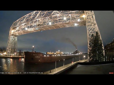 Mesabi Miner departed Duluth 12/13/2020