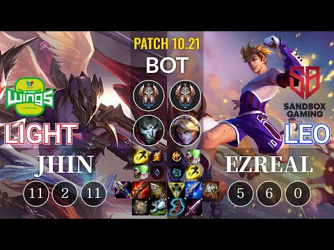 JAG Light Jhin vs SB Leo Ezreal Bot - KR Patch 10.21