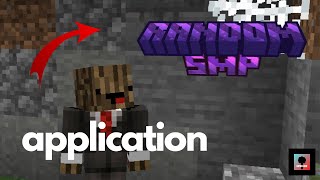 My Application to the RANDOM SMP!