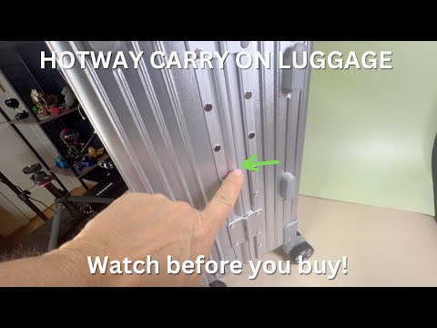 HOTWAY ZIPPERLESS CARRY ON LUGGAGE