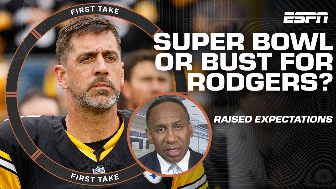 Stephen A. isn't buying that Aaron Rodgers' play has raised expectations for Steelers 👀 | First Take