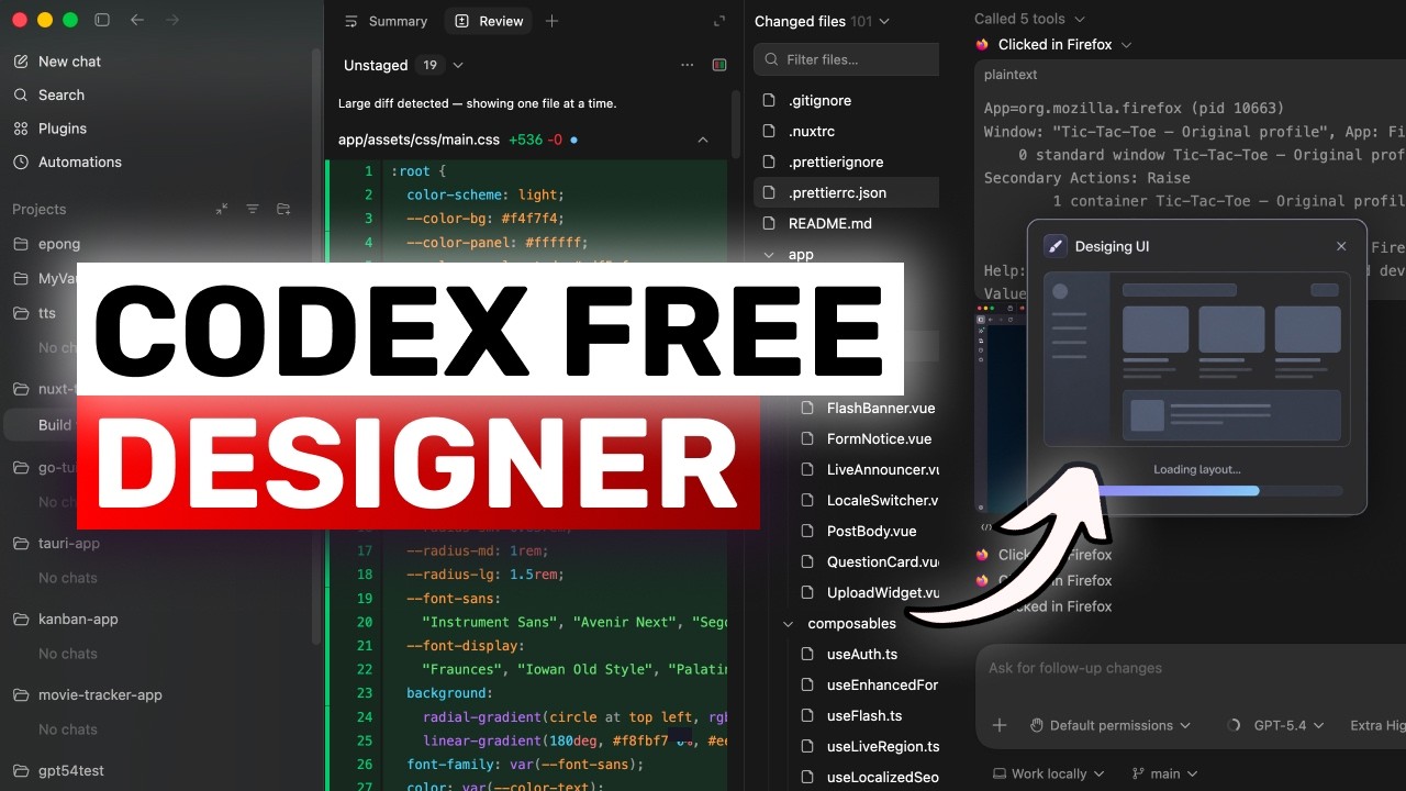 FULLY FREE OpenAI Codex Designer: RIP Claude Design! THIS IS ACTUALLY CRAZY!