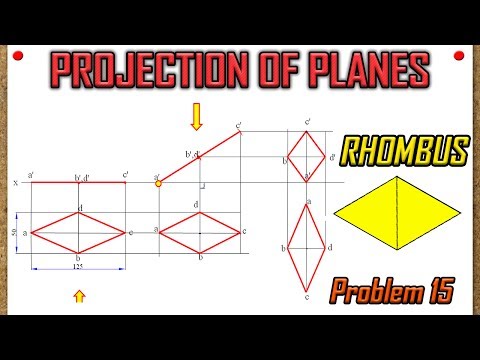 PROJECTION OF PLANES_Lecture 15_Rhombus