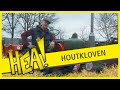 HEA! Houtkloven met een oude hooipers