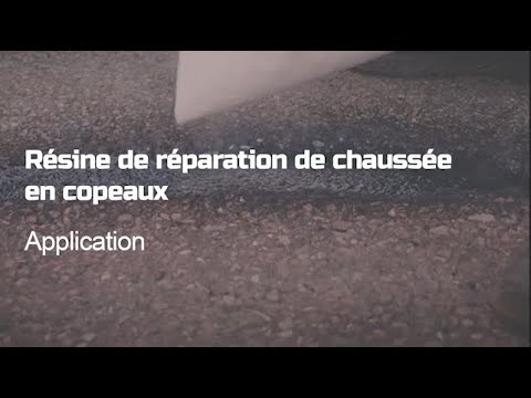 Comment réparer les nids de poule avec la résine de réparation de chaussée en copeaux ?