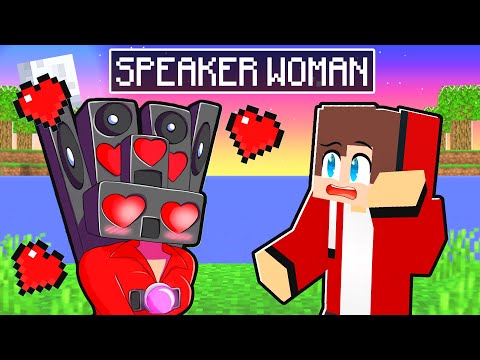 SPEAKER WOMAN Has a CRUSH on MAIZEN in Minecraft! - Parody Story(JJ and Mikey TV)