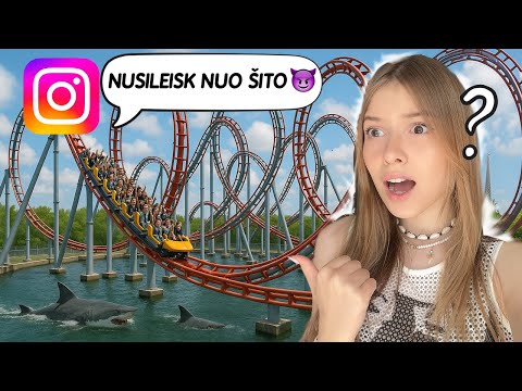 JŪS valdote mano dieną ATRAKCIONŲ PARKE! 😱🎢  | Knyguolis | Pildyk svečias
