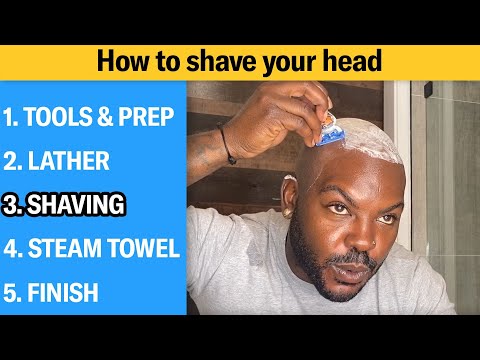 How to Shave Your Head Completely Bald (5 Step...