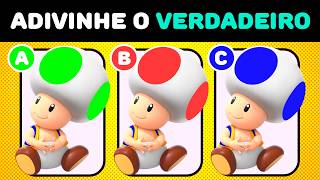 ADIVINHA O VERDADEIRO | MEGA DESAFIOS DE SUPER MARIO GALAXY