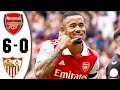 Arsenal vs Sevilla 6-0 Extended Highlights And All Goals 2022