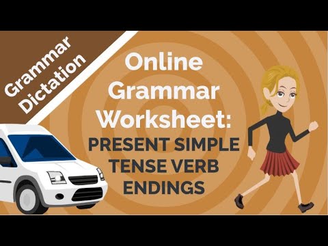 Grammar Practice - Simple Present Tense Verb Endings - s/es/ies
