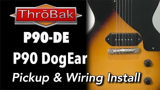 Video thumbnail for How to Install a ThroBak Vintage 50's Repro P90 Dogear Pickup and Wiring Harness - Les Paul Junior by ThroBak Guitar Lounge