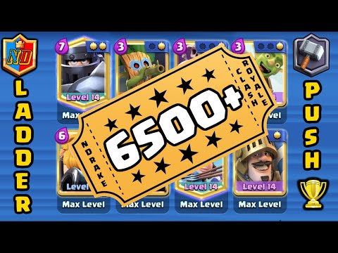 +6500 Ladder Push With Mega Knight and Royal Giant Combo Deck! in Clash Royale