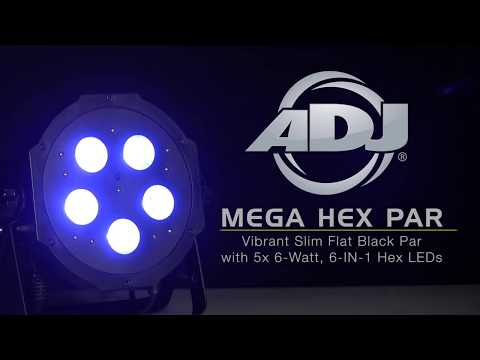 ADJ Mega Hex Par RGBWA + UV LEDs Wash Light and Remote Control image 10