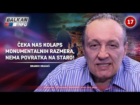 INTERVJU: Branko Dragaš - Čeka nas kolaps monumentalnih razmera, nema povratka na staro! (1.5.2024)