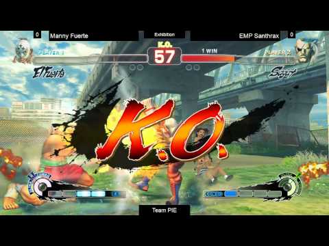 SSF4AE Team PIE Tourney - Manny Fuerte (El Fuerte) vs EMP Santhrax (Sagat)
