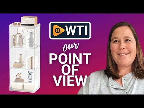 Acrylic Bookcase 39.5'' Tall Clear 4 Tier Bookshelf Display Freestanding Cube Storage Cabinet with Back Support for Living Room - WTI product video review