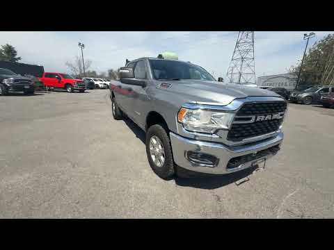 2024 Ram 3500 Big Horn 4x4 Crew Cab 6'4" Box in Gray for sale at Orr Motors in Stittsville, ON