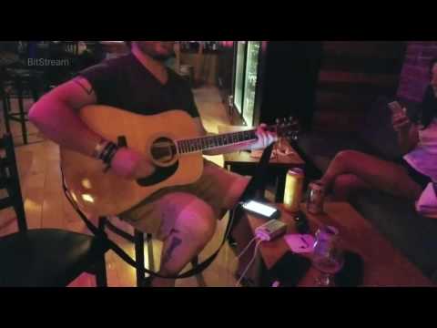 Kirk sings Drops of Jupiter in a bar