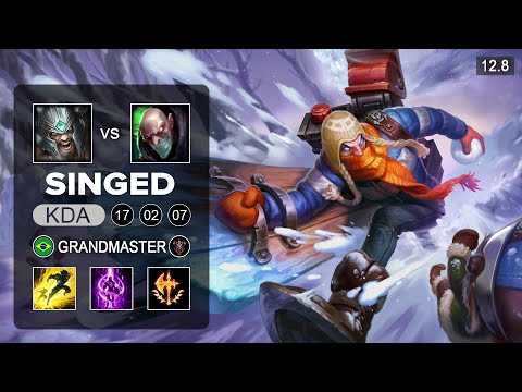 Singed vs Tryndamere Top - BR Grandmaster - Patch 12.8 Season 12