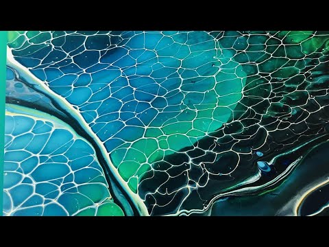 #244 LACING GALORE!  Flip cup magic with easy pouring medium recipe! /flip cup/fluid art