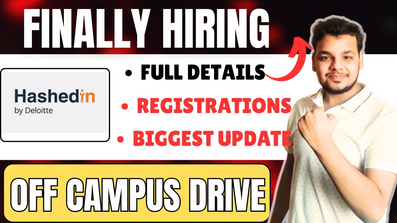 HashedIn By Deloitte PAN India | Off Campus Job Drive | 2026, 2025 Batch Hiring | Fresher Jobs