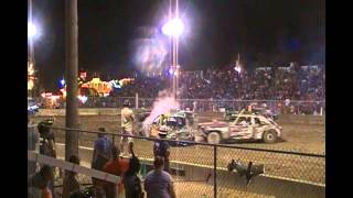 preview picture of video '2012 Monroe County Demolition Derby Modified Feature Part 1'