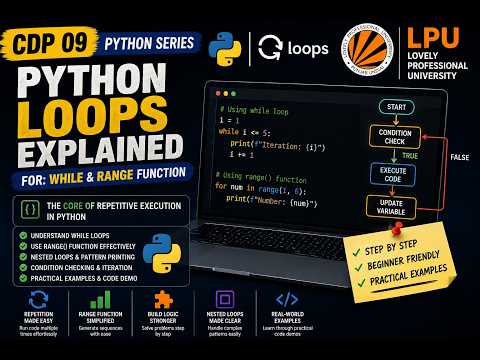 Python Loops Explained For While Range Function Python Cdp 09