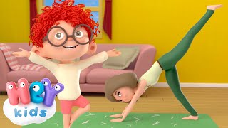Yoga time! 🧘‍♀️ | Yoga Class for Baby & Kids | HeyKids Nursery Rhymes