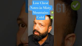 Low notes from my Misty Mountains cover. #deep #bass #chest #voice #vocals #Hobbit #lotr #tolkien