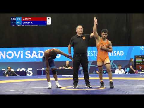 GR 55KG 1/8 Round | Vishvajit More (India) Vs Kenneth Crosby (Usa) | U23 World Championship 2025