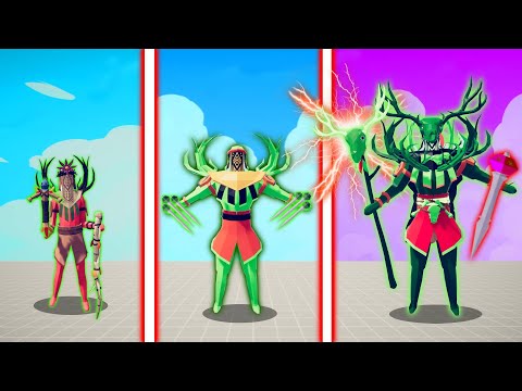 EVOLUTION OF ULTIMATE WITCH DOCTOR (TURN ALL INTO ZOMBIE )| TABS - Totally Accurate Battle Simulator