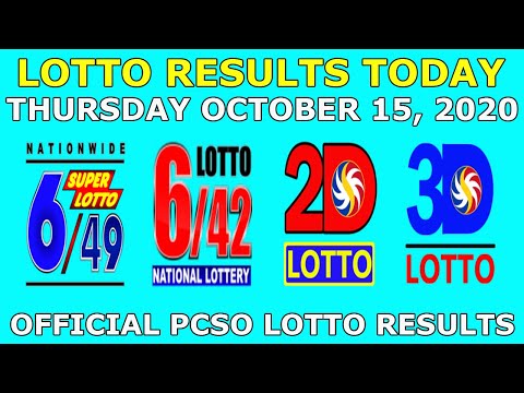 9pm Lotto Result October 15 2020 (Thursday) PCSO Today