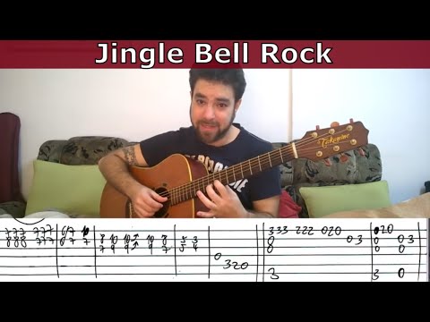 Fingerstyle Tutorial: Jingle Bell Rock - Guitar Lesson w/ TAB