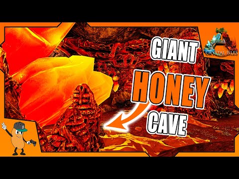 EASY GIANT BEE HONEY AND POLYMER | HONEY CAVE | ARK CRYSTAL ISLES FREE DLC
