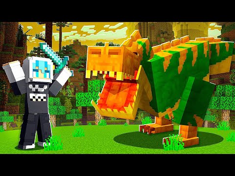UNBELIEVABLE: Dinosaur Mod in Minecraft! (Secret Caves)