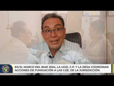 UGEL C.P. Y LA DESA COORDINAN ACCIONES DE FUMIGACIÓN EN LAS II.EE. DE LA JURISDICCIÓN., video de YouTube