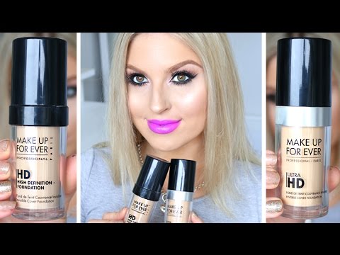 First Impression Review & Comparison ♡ Make Up For Ever HD vs. Ultra HD Video