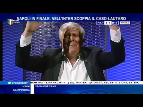 Coppa Italia Napoli Inter 1-1 con Filippo Tramontana