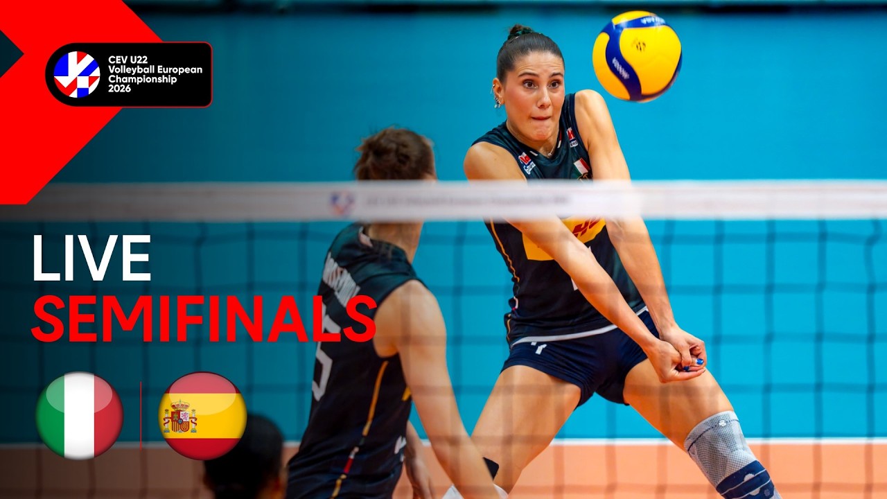 LIVE | Italy vs. Spain | CEV U22 Volleyball European Championship 2026 | Women